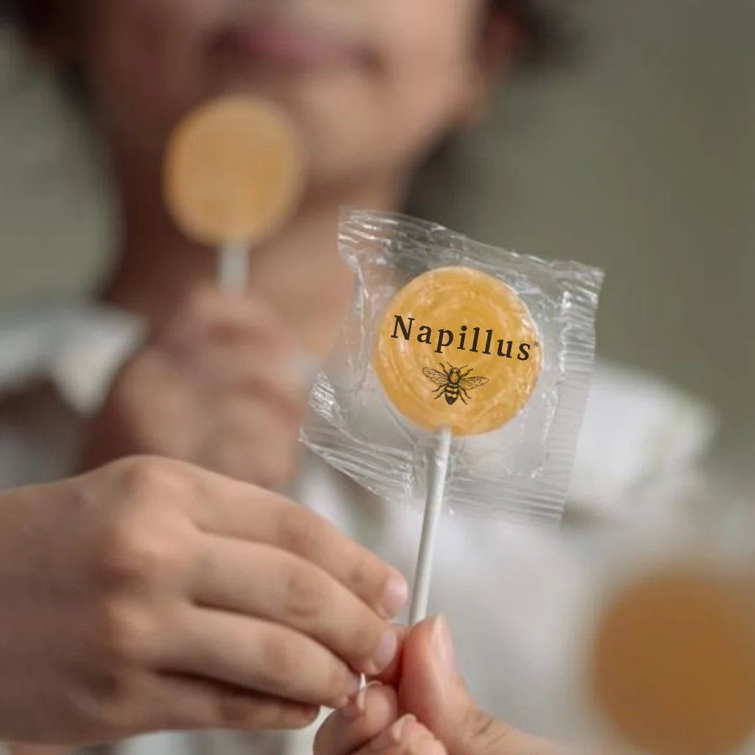 Piruletas de extracto de propóleo y miel Napillus, 10 unidades