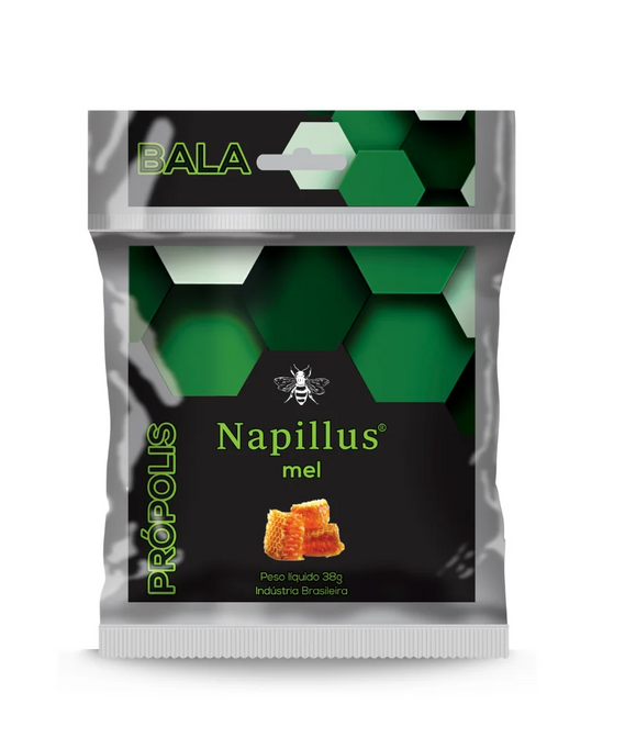 Bala de própolis e mel Napillus 38 gramas