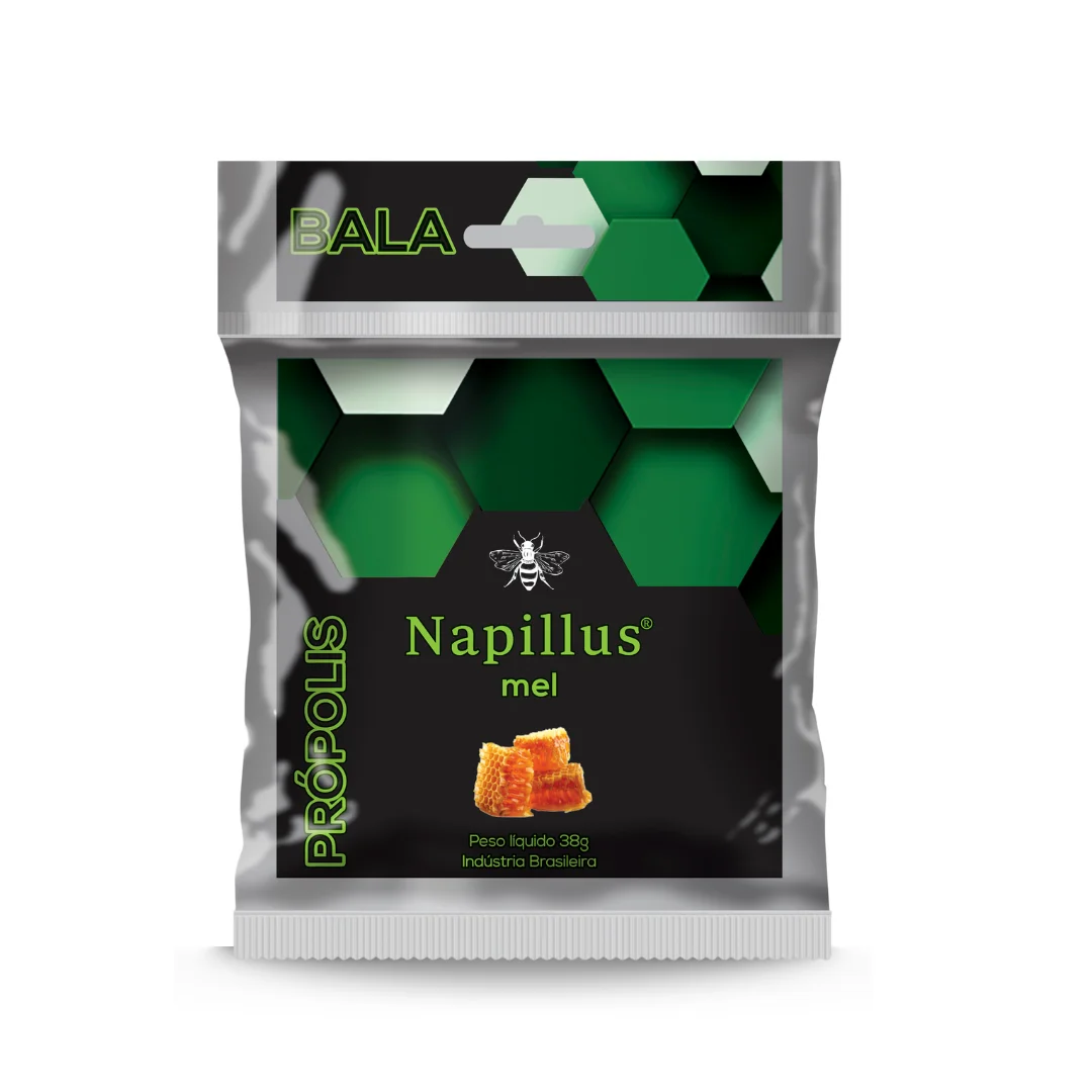Bala de própolis e mel Napillus 38 gramas