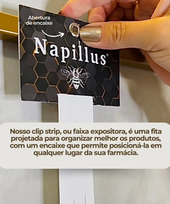 Clip strip - fita expositora