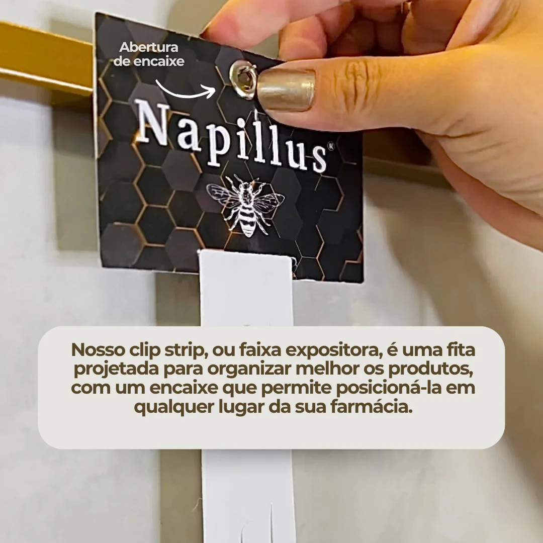 Clip strip - fita expositora