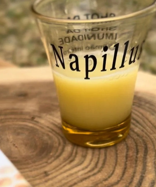 Copo para shot - receita no verso