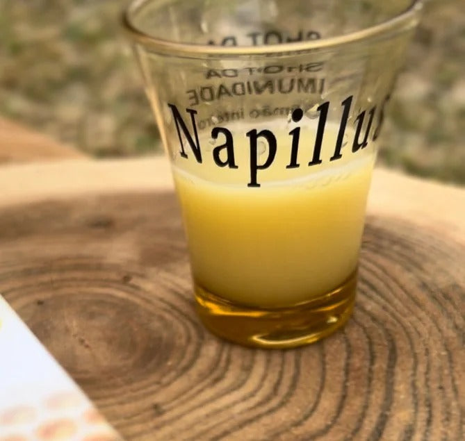 Copo para shot - receita no verso