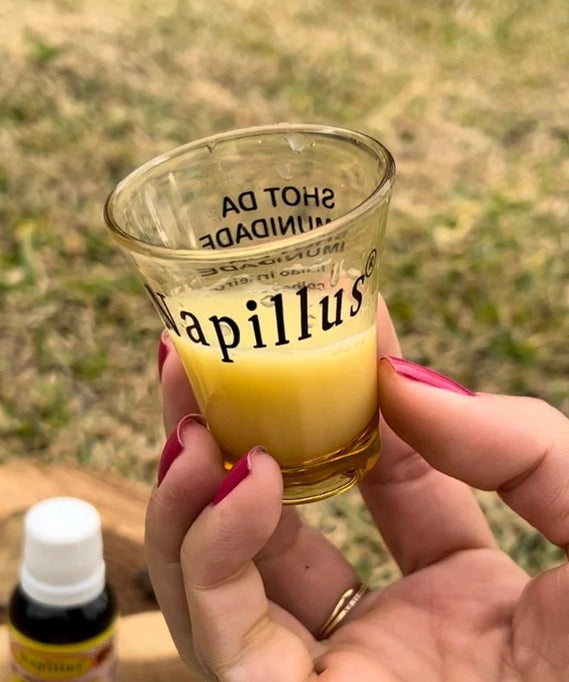 Copo para shot - receita no verso