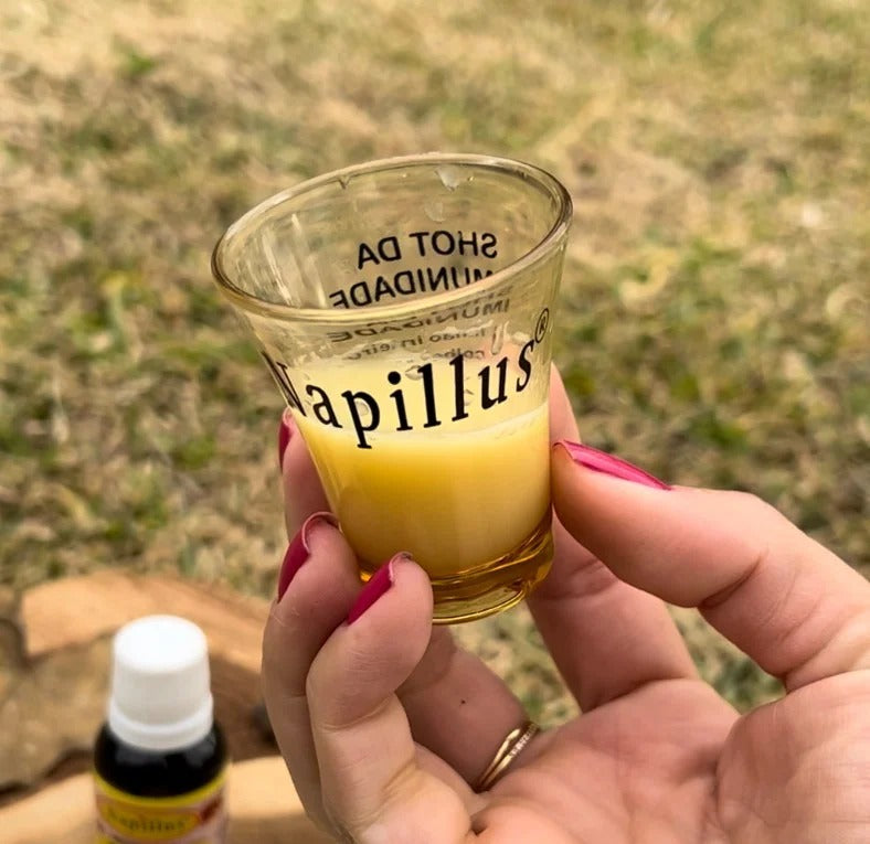 Copo para shot - receita no verso