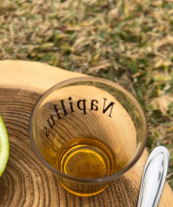 Copo para shot - receita no verso