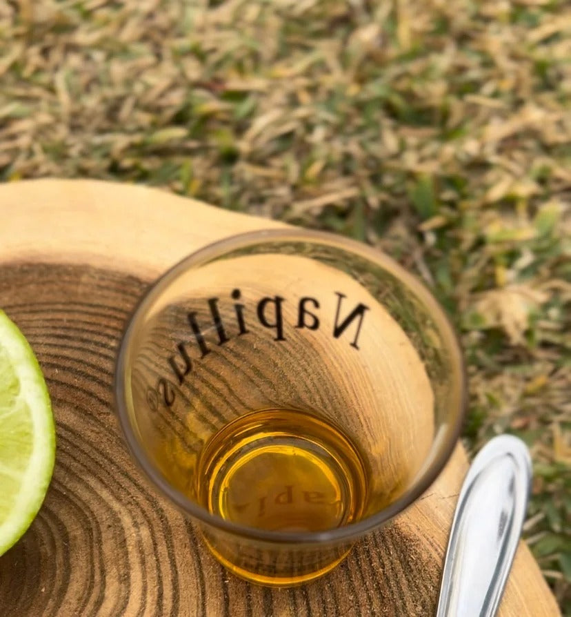 Copo para shot - receita no verso