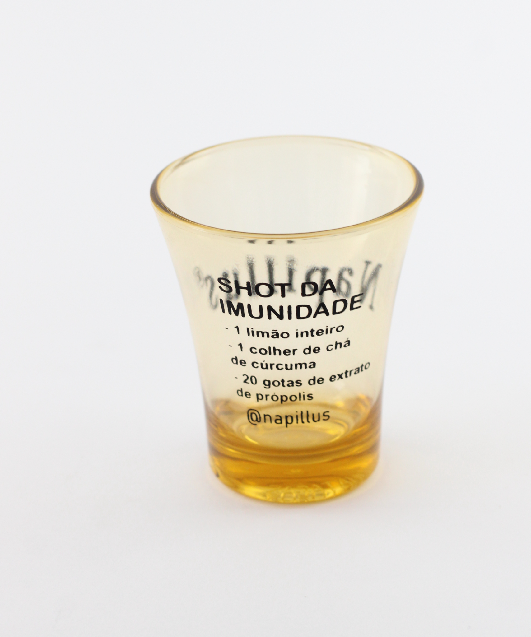 Copo para shot - receita no verso