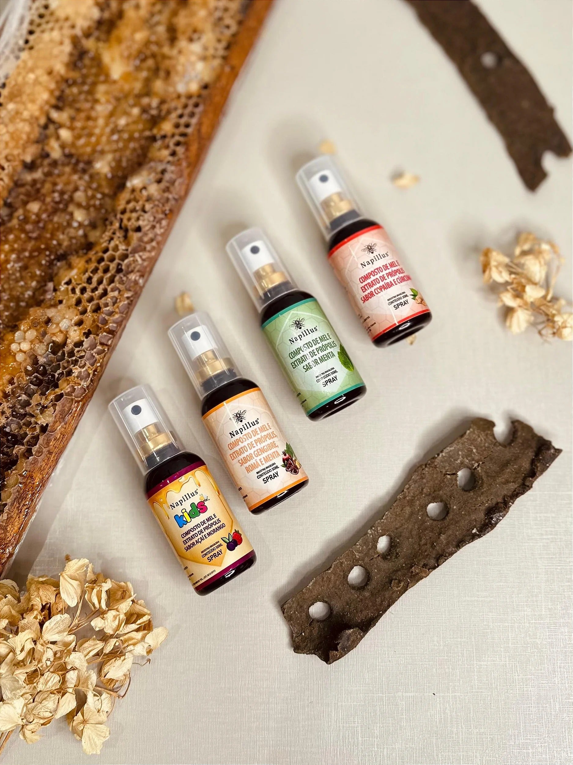Display de sprays sortidos 30 ml cada CX. 12 unidades