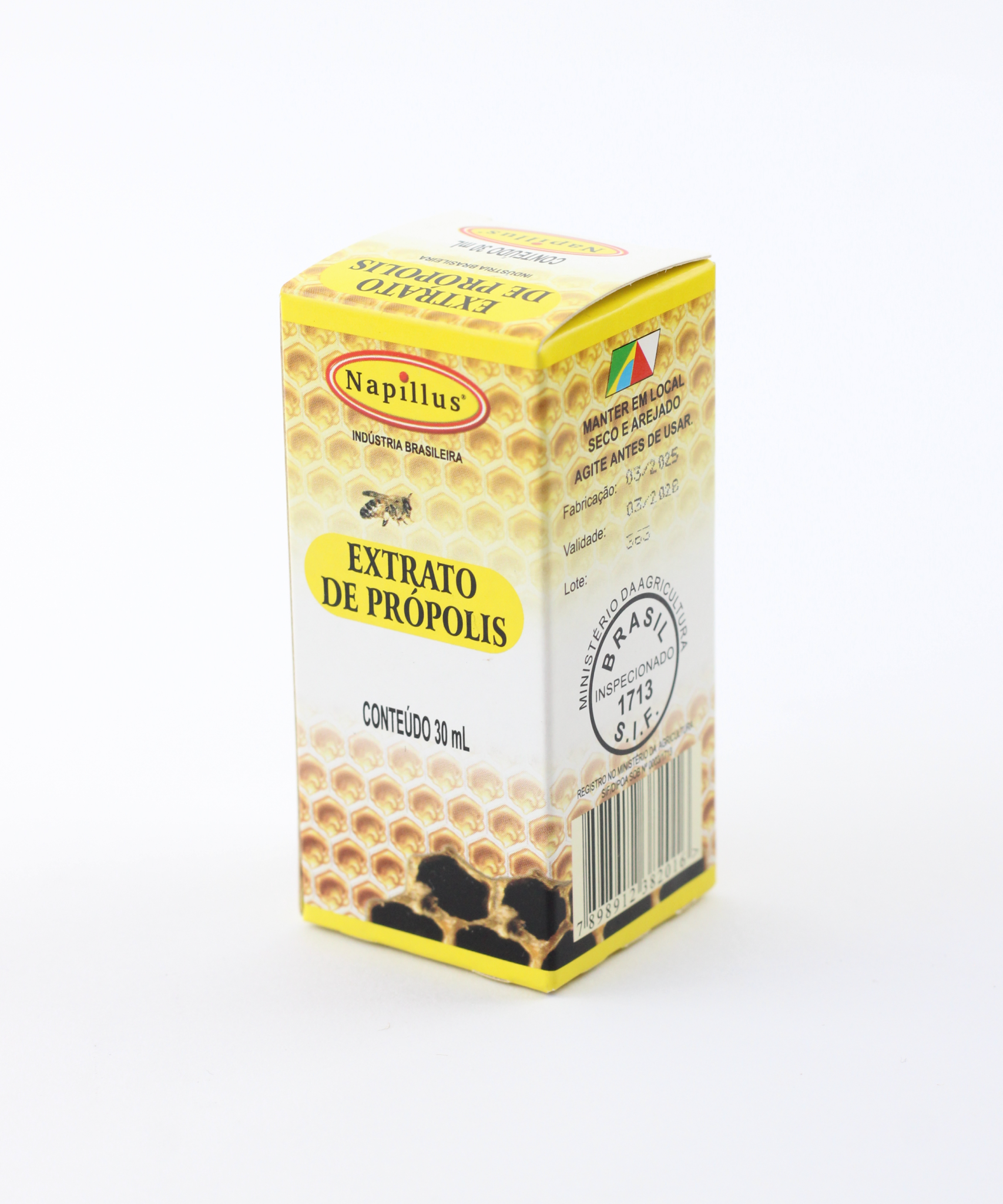 Extrato de própolis puro Napillus 100% natural frasco 30 ml shot da imunidade gotas