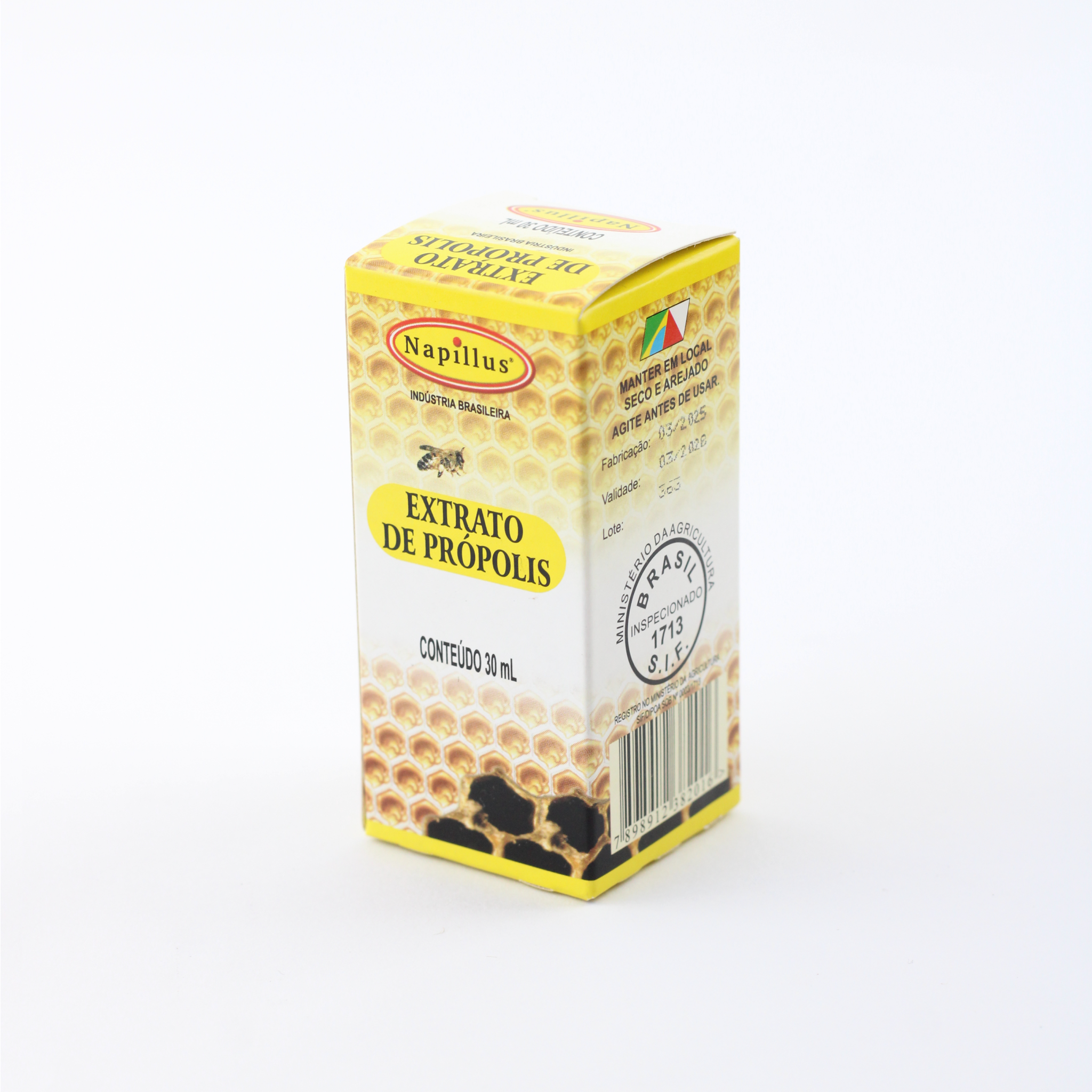 Extrato de própolis puro Napillus 100% natural frasco 30 ml shot da imunidade gotas