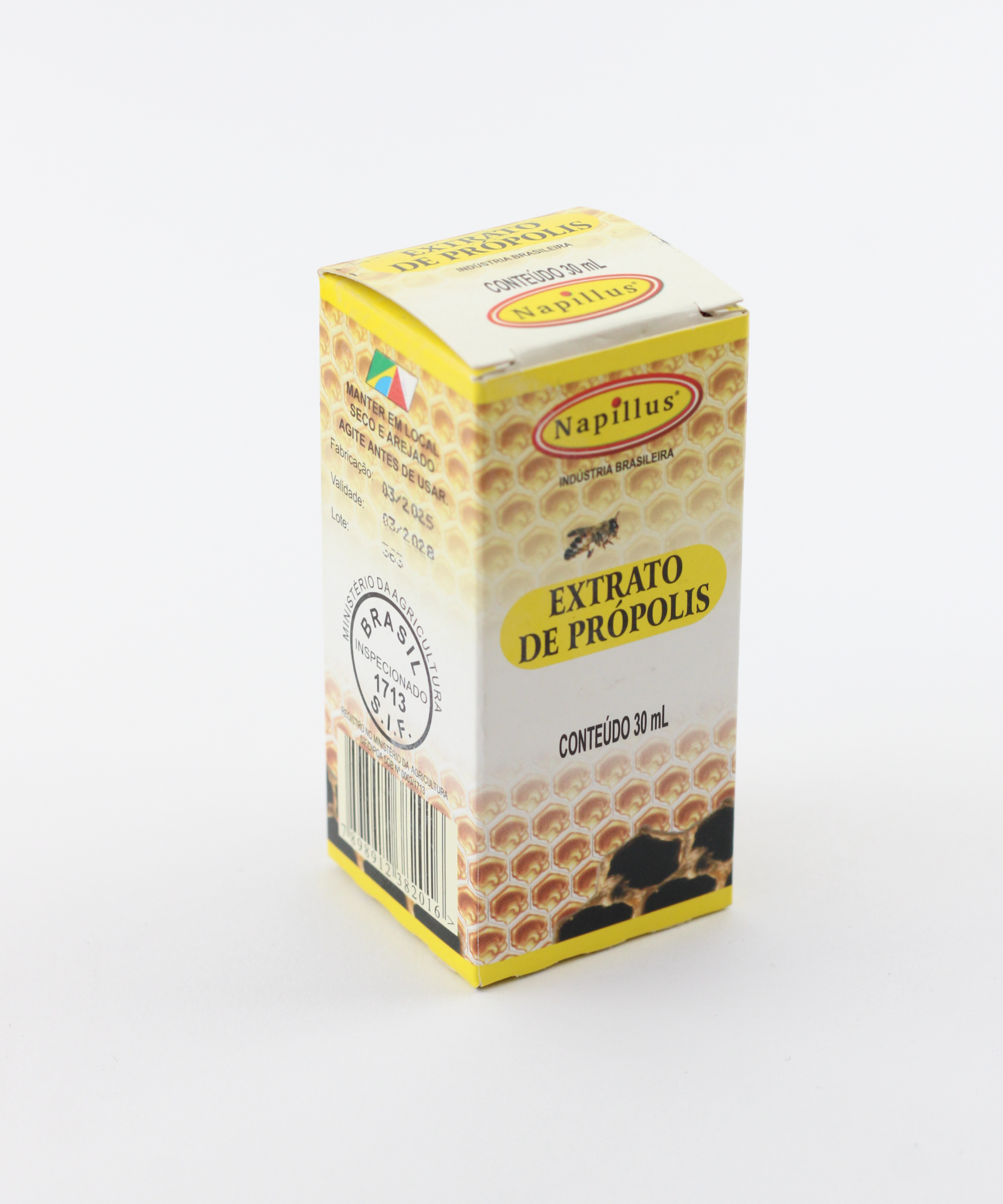 Extrato de própolis puro Napillus 100% natural frasco 30 ml shot da imunidade gotas
