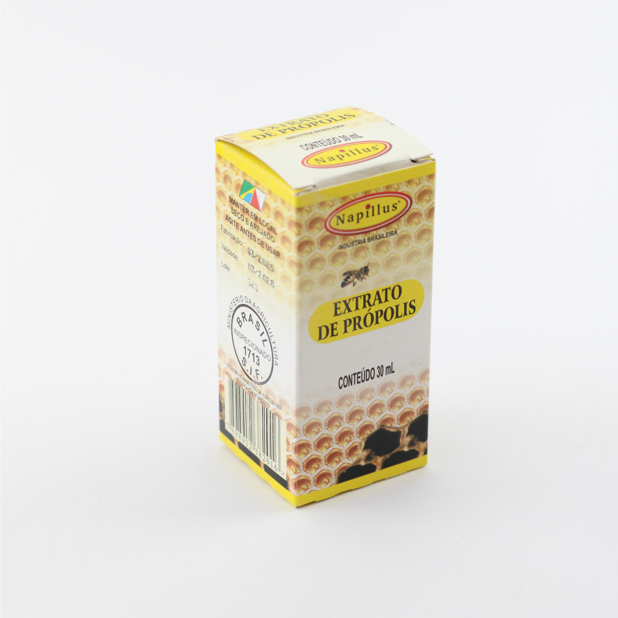 Extrato de própolis puro Napillus 100% natural frasco 30 ml shot da imunidade gotas