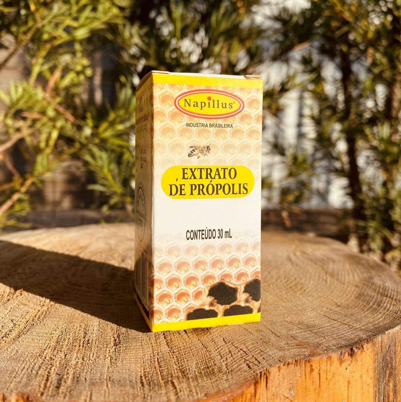 Extrato de própolis puro Napillus 100% natural frasco 30 ml shot da imunidade gotas