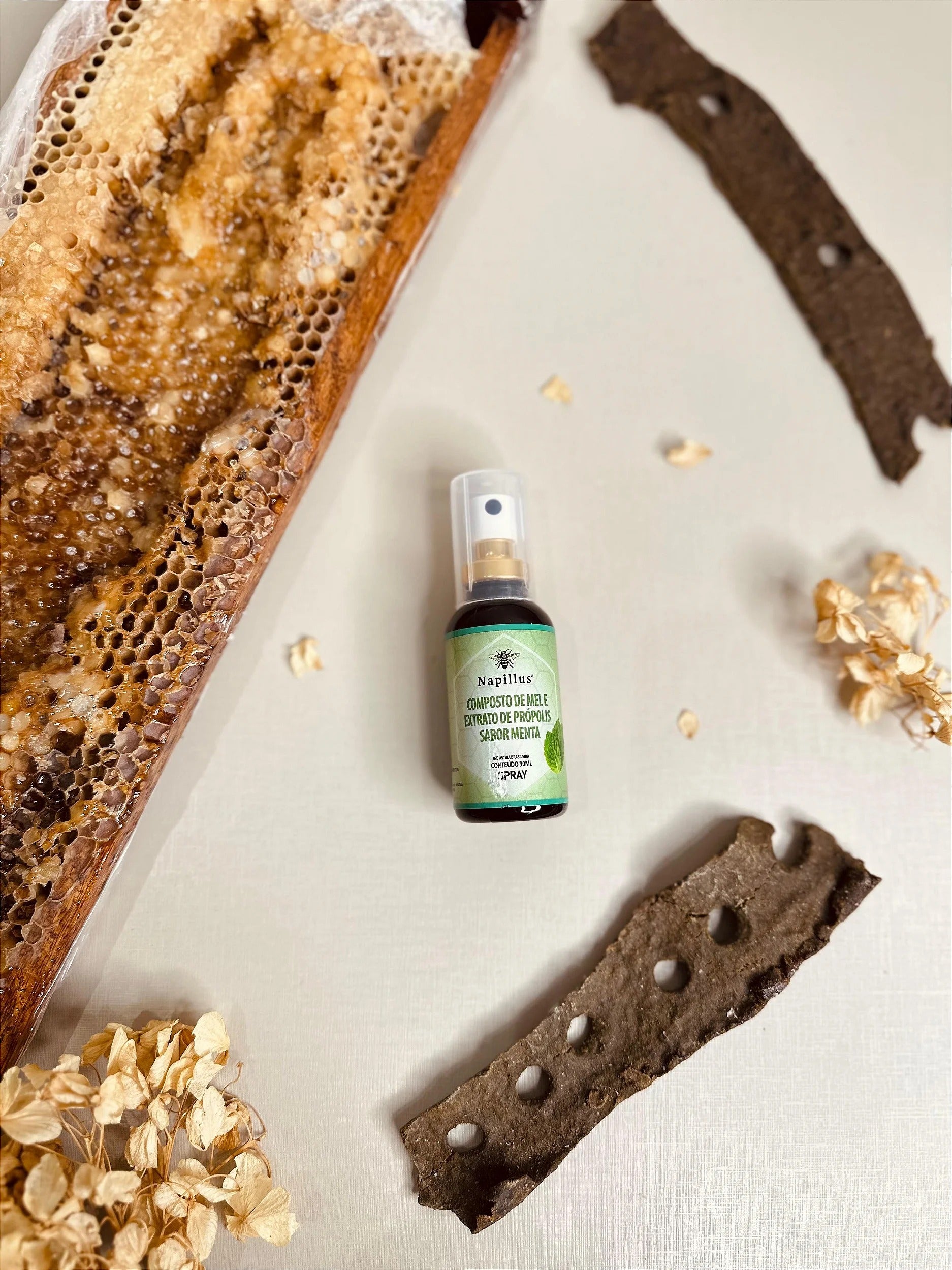 Spray de mel, própolis e menta Napillus 30 ml